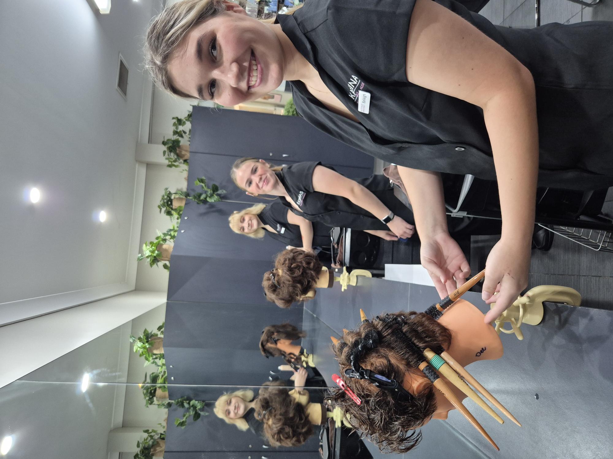 Hairdressing student at Katrinas