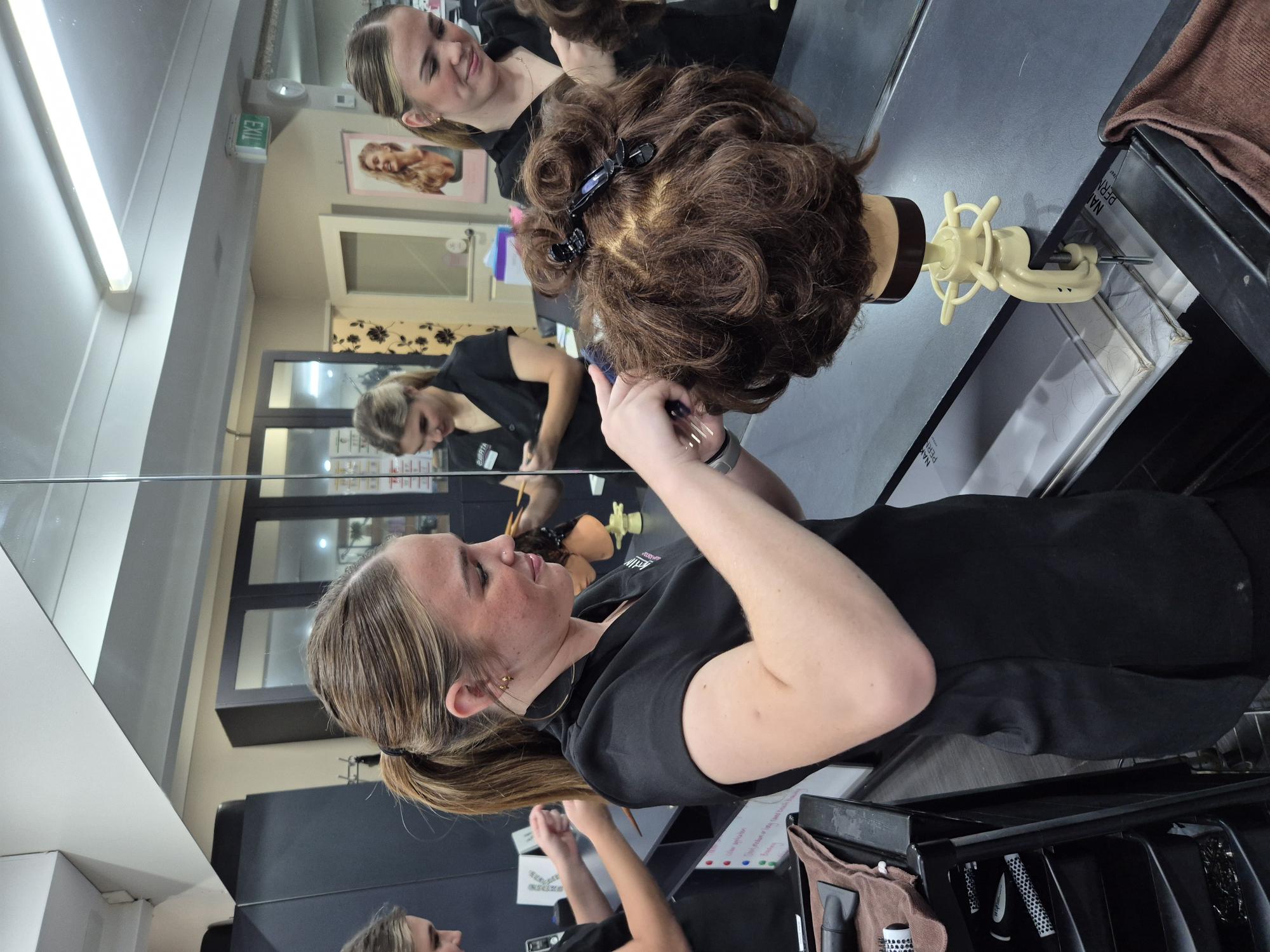 Hairdressing student at Katrinas