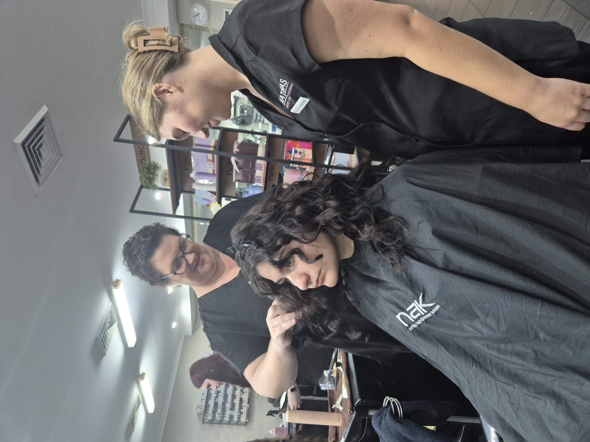 Hairdressing student at Katrinas