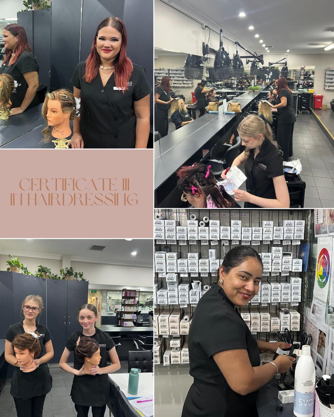 Hairdressing student at Katrinas